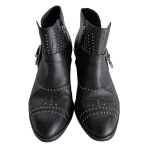 Vince Camuto Black Leather Dorintina Boots Size 6M